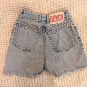 BONGO Light Wash High Waisted Denim Shorts